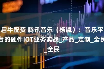 启牛配资 腾讯音乐（杨胤）：音乐平台的硬件IOT业务实战_产品_定制_全民
